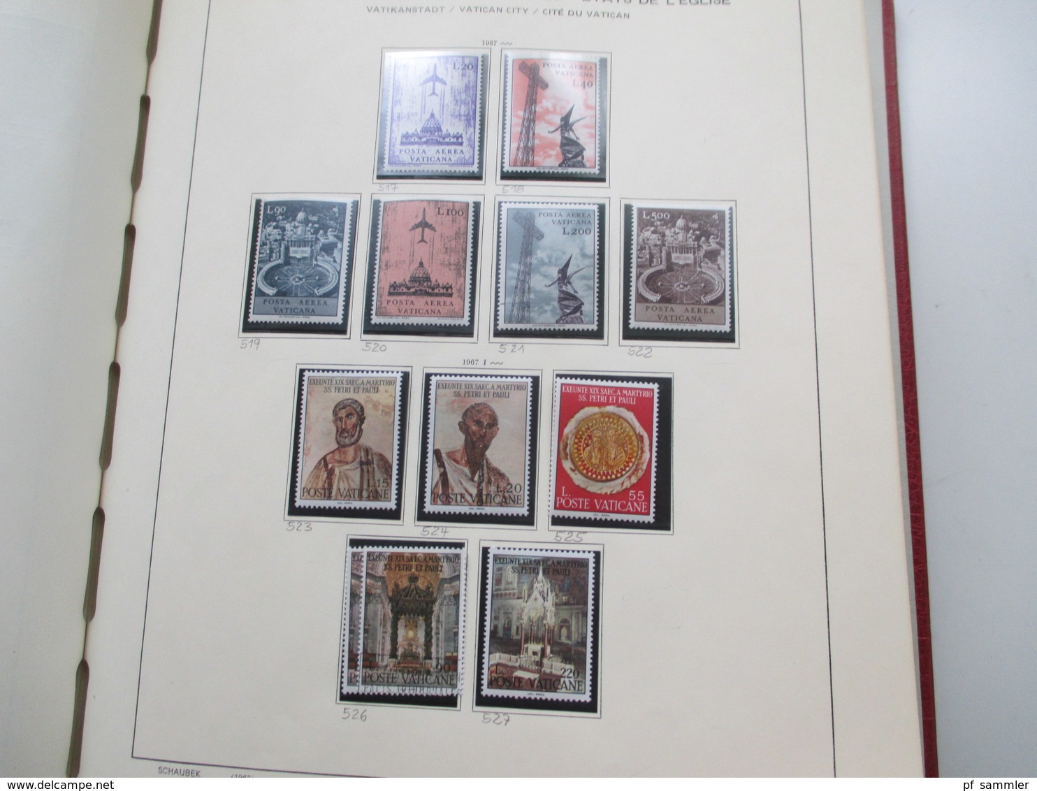 Vatican Sammlung ab 1929 - 1986 ab ca. 59 ** und viele Marken / Sätze + Kirchenstaat Neudrucke!! Leuchtturm Vordruck