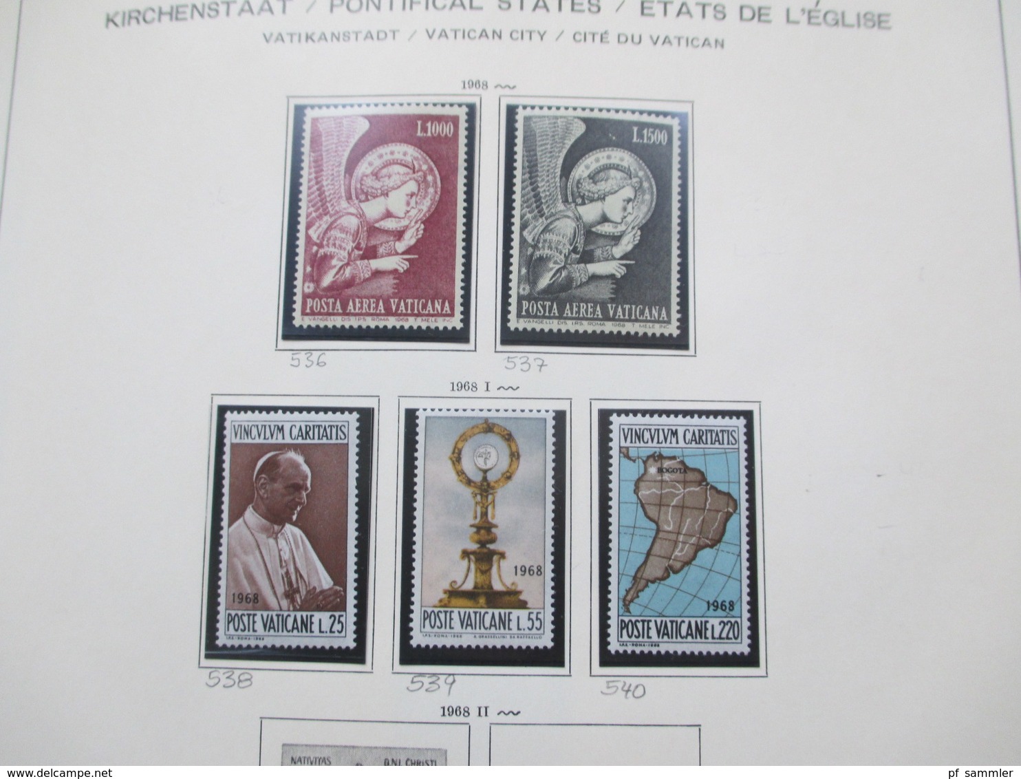 Vatican Sammlung ab 1929 - 1986 ab ca. 59 ** und viele Marken / Sätze + Kirchenstaat Neudrucke!! Leuchtturm Vordruck