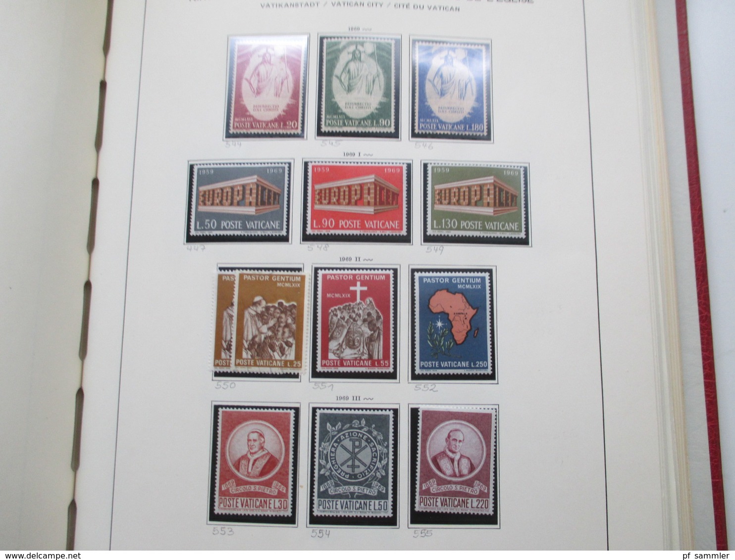 Vatican Sammlung ab 1929 - 1986 ab ca. 59 ** und viele Marken / Sätze + Kirchenstaat Neudrucke!! Leuchtturm Vordruck
