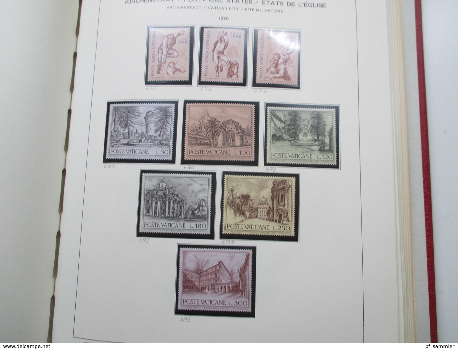 Vatican Sammlung ab 1929 - 1986 ab ca. 59 ** und viele Marken / Sätze + Kirchenstaat Neudrucke!! Leuchtturm Vordruck