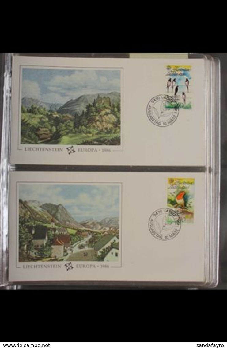 EUROPA 1986-1987 All Different Collection Of Illustrated Unaddressed CEPT First Day Covers Housed In A Special Album. Ve - Non Classés