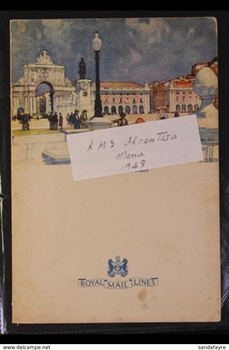 SHIP MENUS 1948-66 Range Of Dinner Menus From 1948 Royal Mail Lines R.M.S. "Alcantara," Cunard 1950 & 1966 "Queen Mary," - Non Classificati