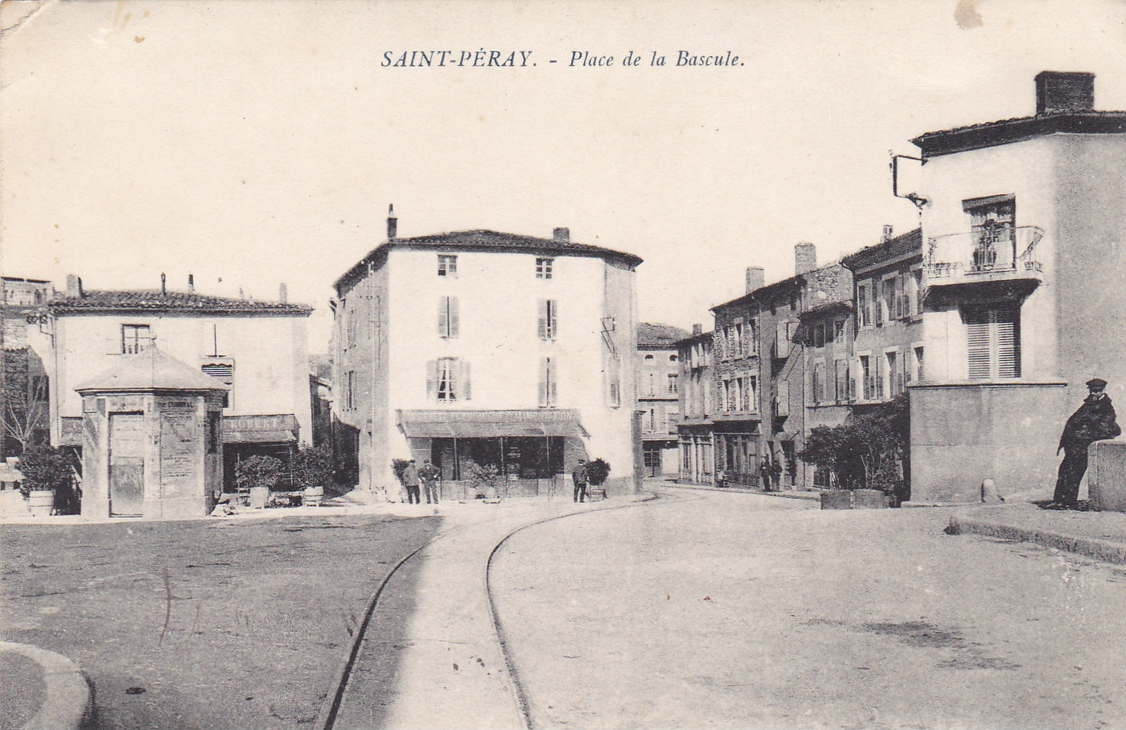 CPA - SAINT-PERAY : Place De La Bascule - Saint Péray