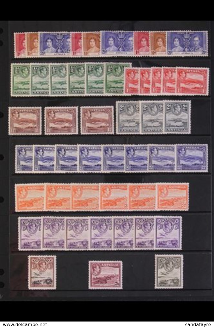 1937-1960 FINE MINT ACCUMULATION Presented On Stock Pages With Better Values & Shades Throughout, Inc 1938-51 Pictorial  - Other & Unclassified