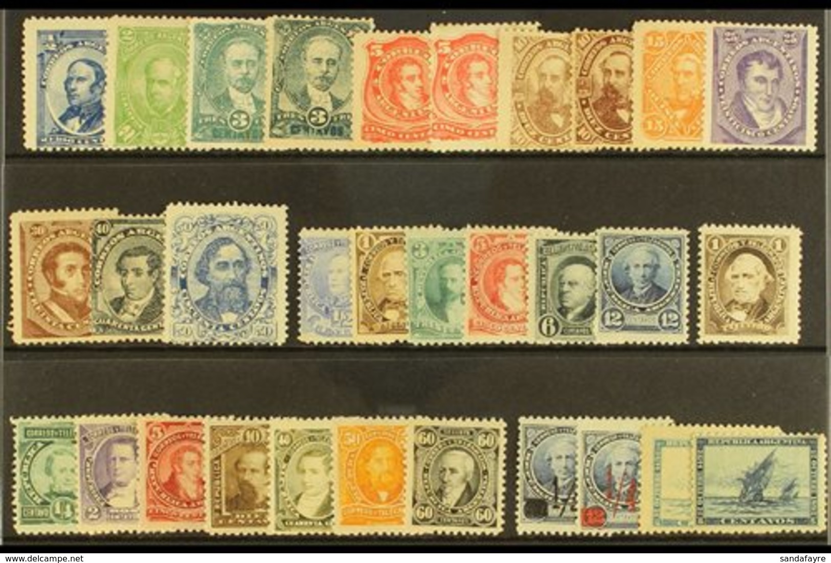 1888-90 MINT GROUP On A Stock Card, Includes 1888-90 Most Values To 40c Perf 11½ & 50c, 1888-9 Complete Set, 1890 Comple - Andere & Zonder Classificatie