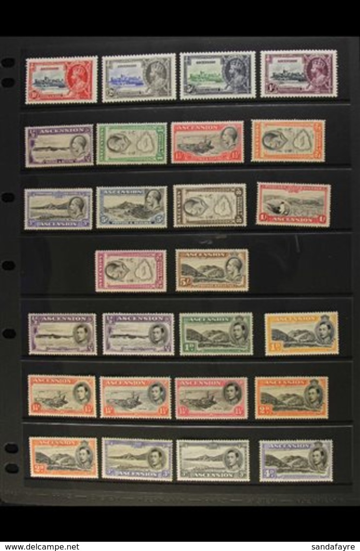 1934-63 MINT COLLECTION Presented On A Pair Of Stock Pages. Includes 1934 Pictorial Set, 1935 Jubilee Set, 1938-53 KGVI  - Ascension (Ile De L')