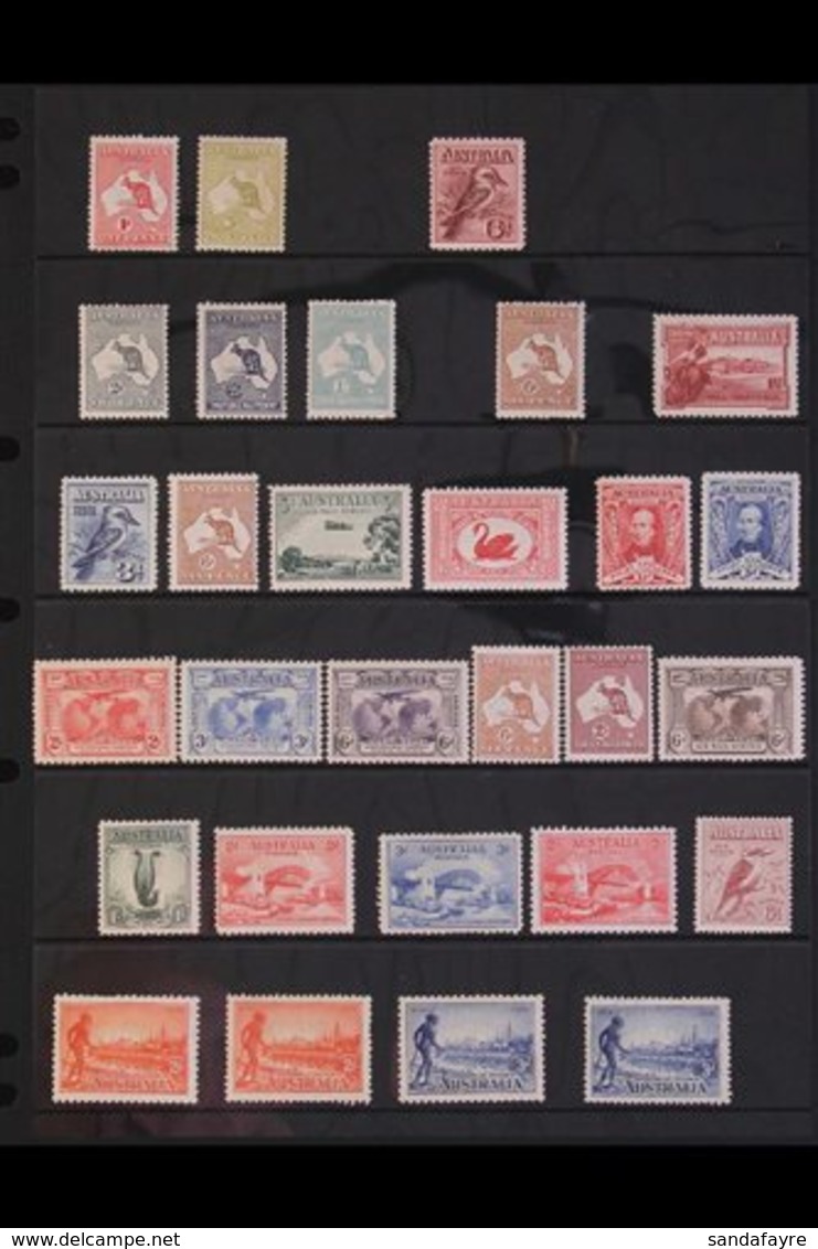 1913-1936 ALL DIFFERENT FINE MINT COLLECTION. An Attractive Mint Assembly (some Never Hinged) Presented On A Pair Of Sto - Autres & Non Classés