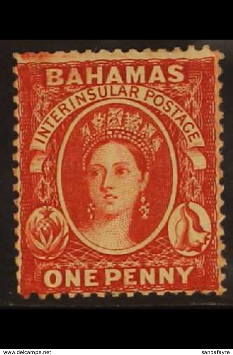 1863-7 1d Scarlet-vermilion, Wmk Crown CC, Perf.14, SG 33, Never Hinged Mint, BP Basel Certificate Accompanies. For More - Autres & Non Classés