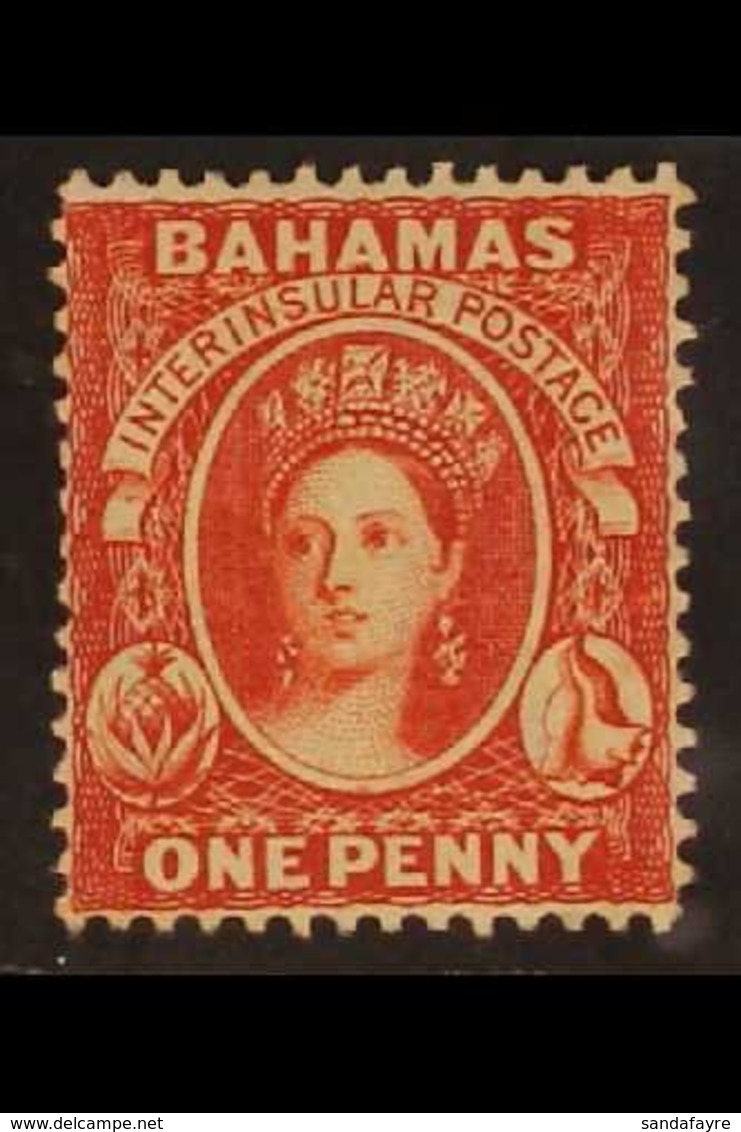 1863-77 1d Scarlet-vermilion, Wmk Crown CC REVERSED, Perf.14, SG 33x, Never Hinged Mint, BP Basel Certificate Accompanie - Autres & Non Classés