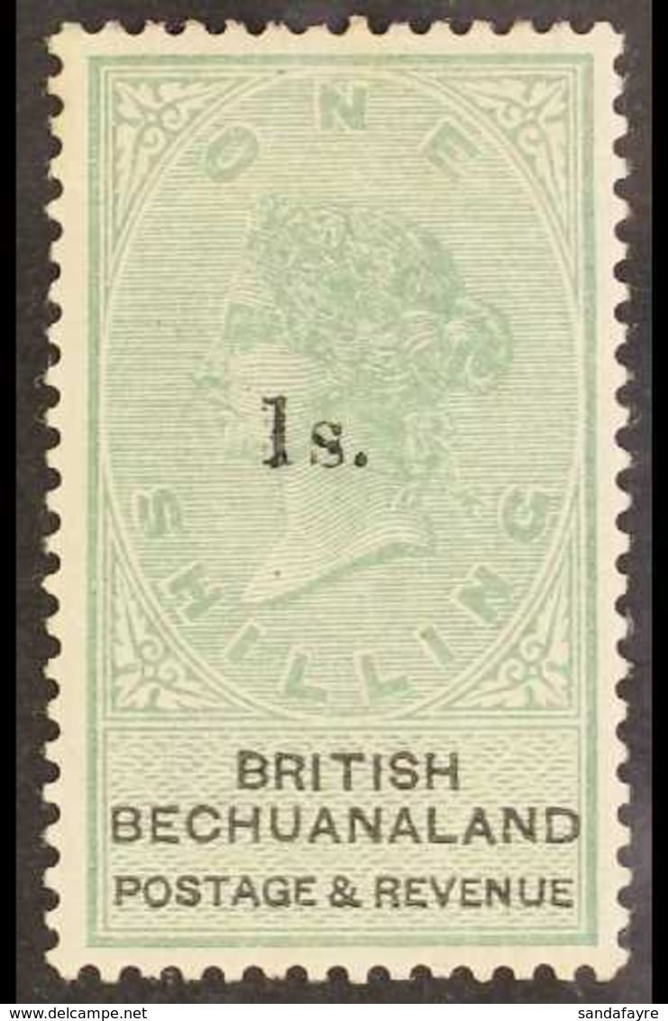 1888 1s On 1s Green & Black, SG 28, Fine Mint For More Images, Please Visit Http://www.sandafayre.com/itemdetails.aspx?s - Autres & Non Classés