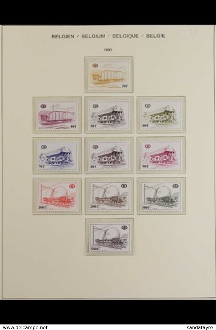 RAILWAY PARCELS 1970-87 Stamp Issues Complete On Schaubek Pages From The 1967-68 Set Of Four To The 1987 Set Of Five, CO - Autres & Non Classés