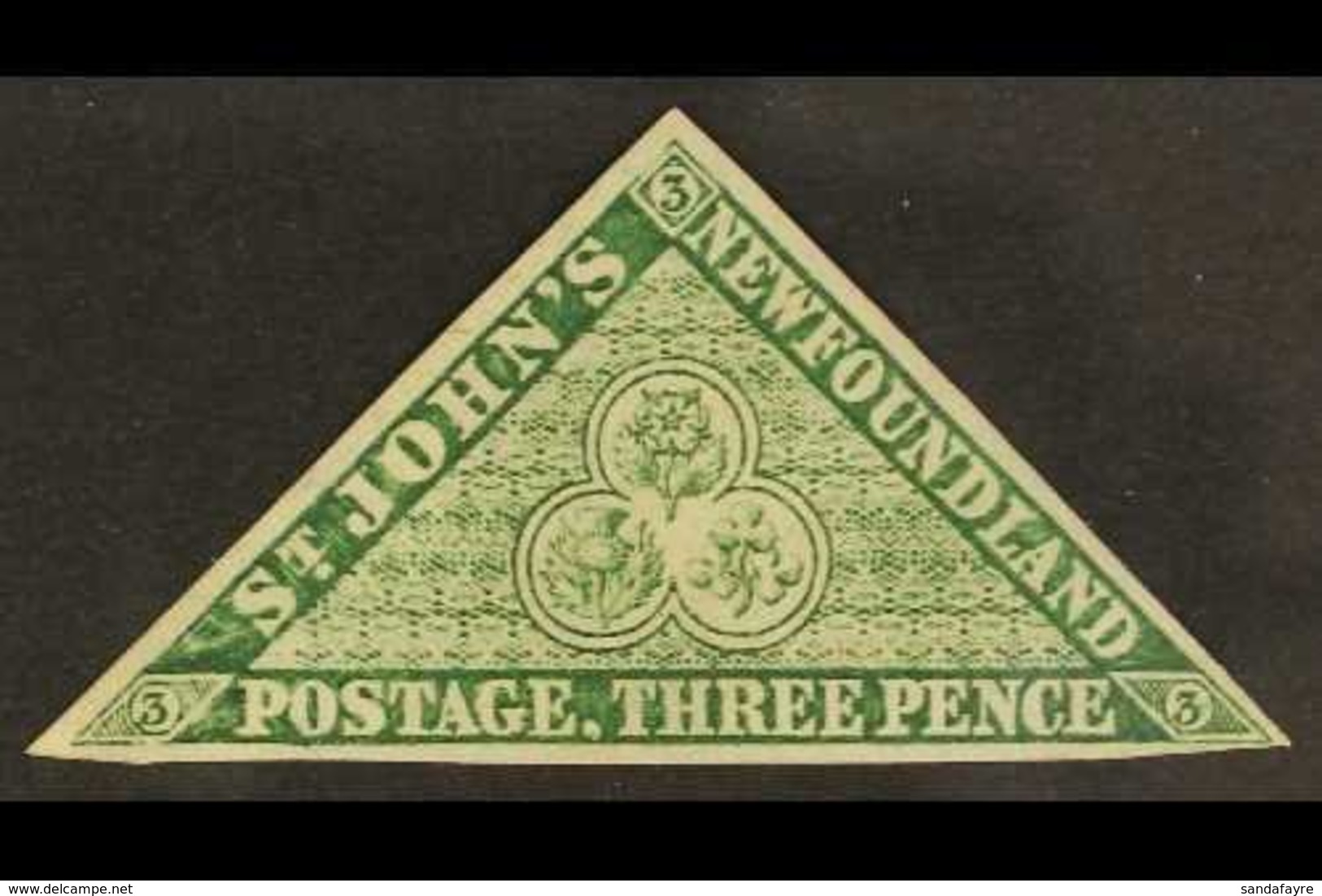 1860 3d Green, SG 11, Fine Mint, Some Adhesion On Gum. For More Images, Please Visit Http://www.sandafayre.com/itemdetai - Other & Unclassified