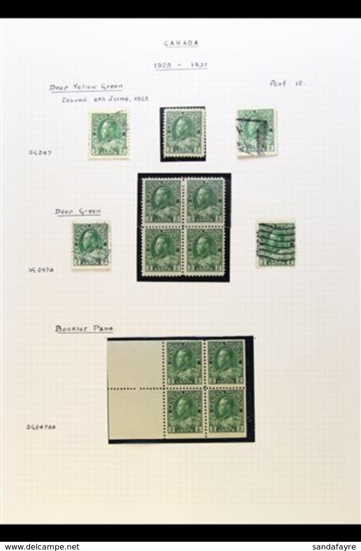 1922-31 SEMI SPECIALIZED "ADMIRALS" COLLECTION An Attractive Mint & Used Range Presented On Written Up Pages. We See A M - Andere & Zonder Classificatie