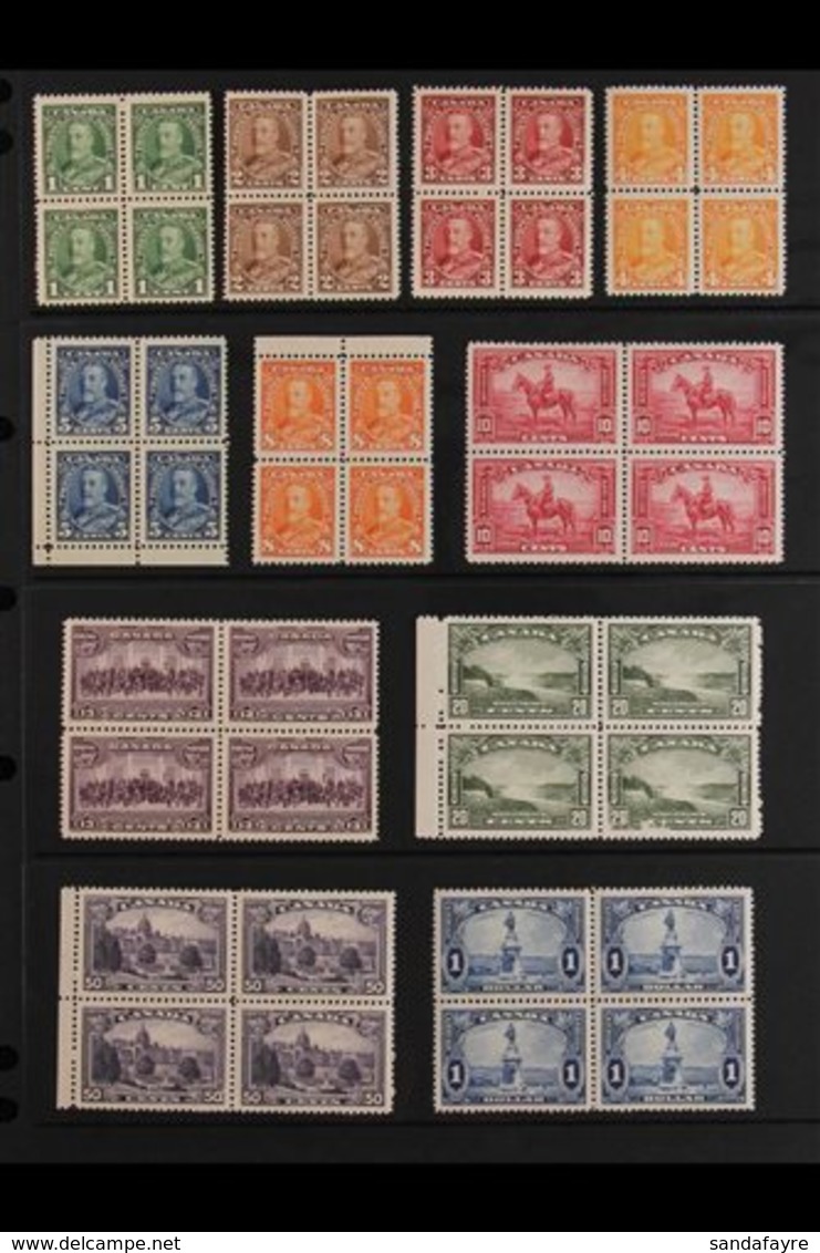 1935 Definitives Complete Set, SG341/51, In Mint BLOCKS OF FOUR (most Stamps Never Hinged), One 20c Stamp With A Scuff A - Autres & Non Classés