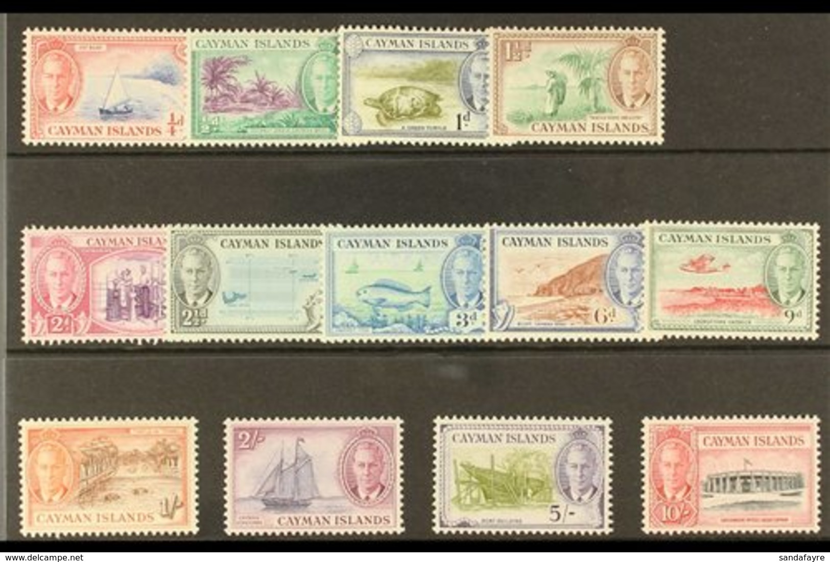 1950 Pictorial Definitive Complete Set, SG 135/47, Never Hinged Mint (13 Stamps) For More Images, Please Visit Http://ww - Iles Caïmans