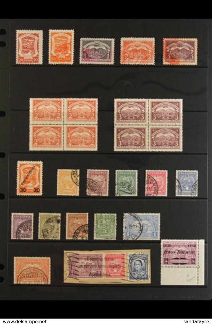 SCADTA 1921-1930 Mint And Used Collection. With 1921 Range To 2p And 3p Used; 1923 2p And 3p Mint Blocks Of Four; 1923 " - Colombia