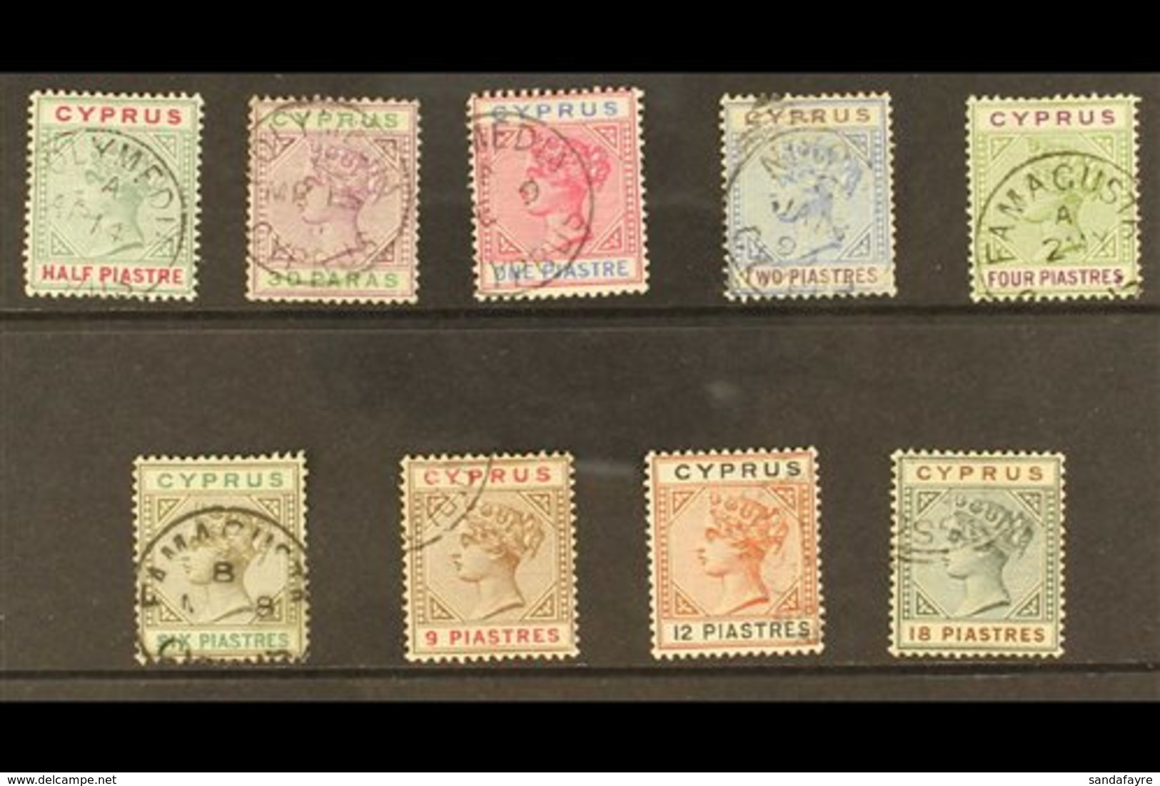 1894 Die II New Colours Set To 18pi, SG 40/48, Fine To Very Fine Used. (9 Stamps) For More Images, Please Visit Http://w - Other & Unclassified