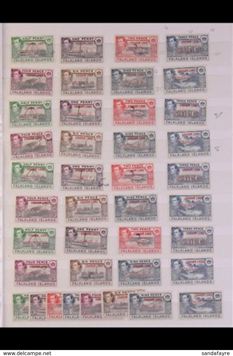 1944-49 EX-DEALERS MINT STOCK Presented On Stock Book Pages & Includes (complete Sets) 1944-45 Graham Land (x7 Sets), So - Falklandeilanden