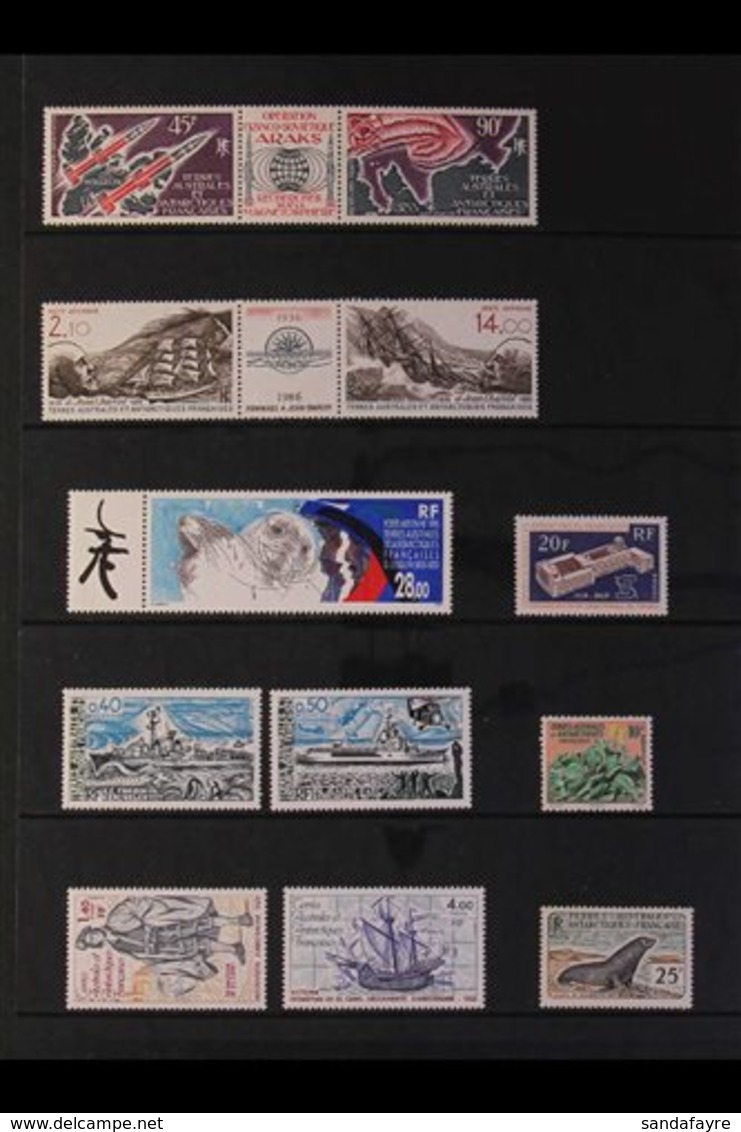 T.A.A.F. 1958-2000 NEVER HINGED MINT COLLECTION - Includes A Couple Of Earlier Issues Such As 1959-63 25f Seal (this Hin - Other & Unclassified