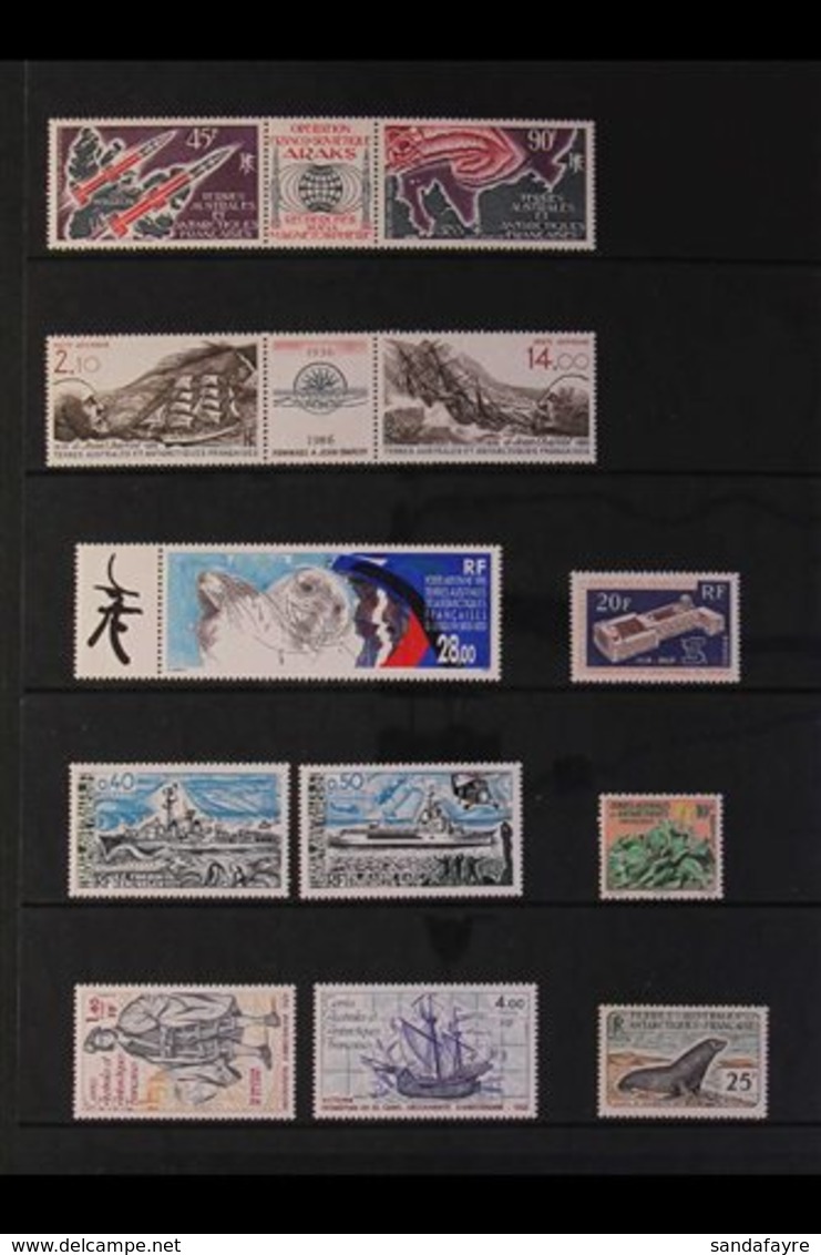 T.A.A.F. 1958-2000 NEVER HINGED MINT COLLECTION - Includes A Couple Of Earlier Issues Such As 1959-63 25f Seal (this Hin - Andere & Zonder Classificatie