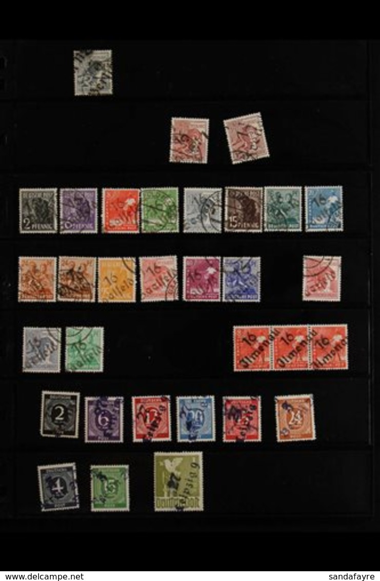 RUSSIAN ZONE 1945-1949 Interesting Mint (many Are Never Hinged) And Used Collection On Stock Pages, Includes Berlin & Br - Other & Unclassified