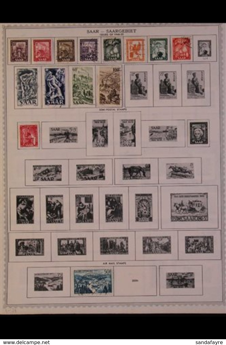 SAAR 1920-1959 ALL DIFFERENT Mint & Used Collection Presented On Printed Pages Providing A Useful Representation Of The  - Other & Unclassified