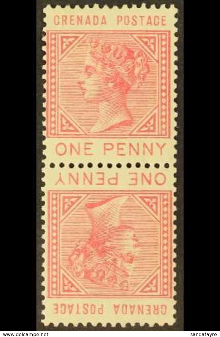 1883 1d Carmine, Tete-beche Pair, SG 31a, Fine Mint, Scarce. For More Images, Please Visit Http://www.sandafayre.com/ite - Grenade (...-1974)