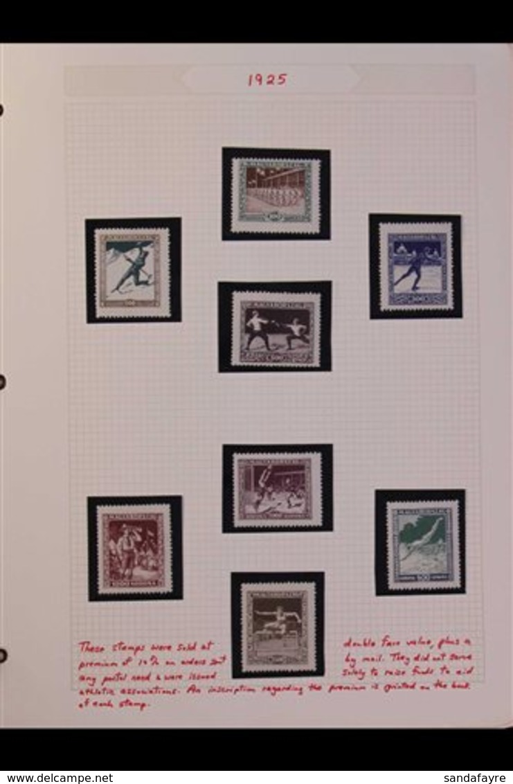 SPORT TOPICAL COLLECTION 1925-1999 Substantial And Very Fine Collection In An Album. Mint (mostly Never Hinged) Stamps A - Autres & Non Classés