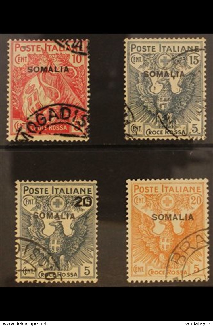 SOMALIA 1916 Red Cross Set (Sass S. 5, SG 19/22), Very Fine Used. (4 Stamps) For More Images, Please Visit Http://www.sa - Andere & Zonder Classificatie