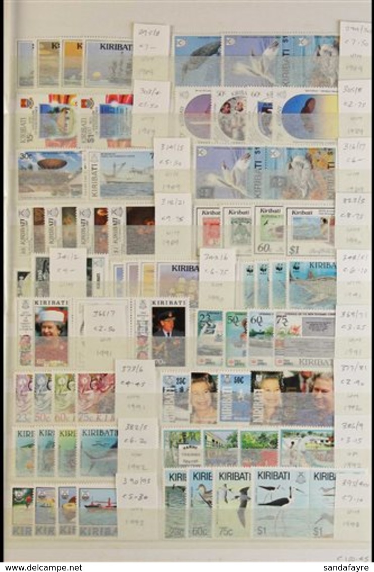 1979-2003 NEVER HINGED MINT COLLECTION A Chiefly ALL DIFFERENT Collection Of Commemorative Sets, Values Seen To Various  - Kiribati (1979-...)