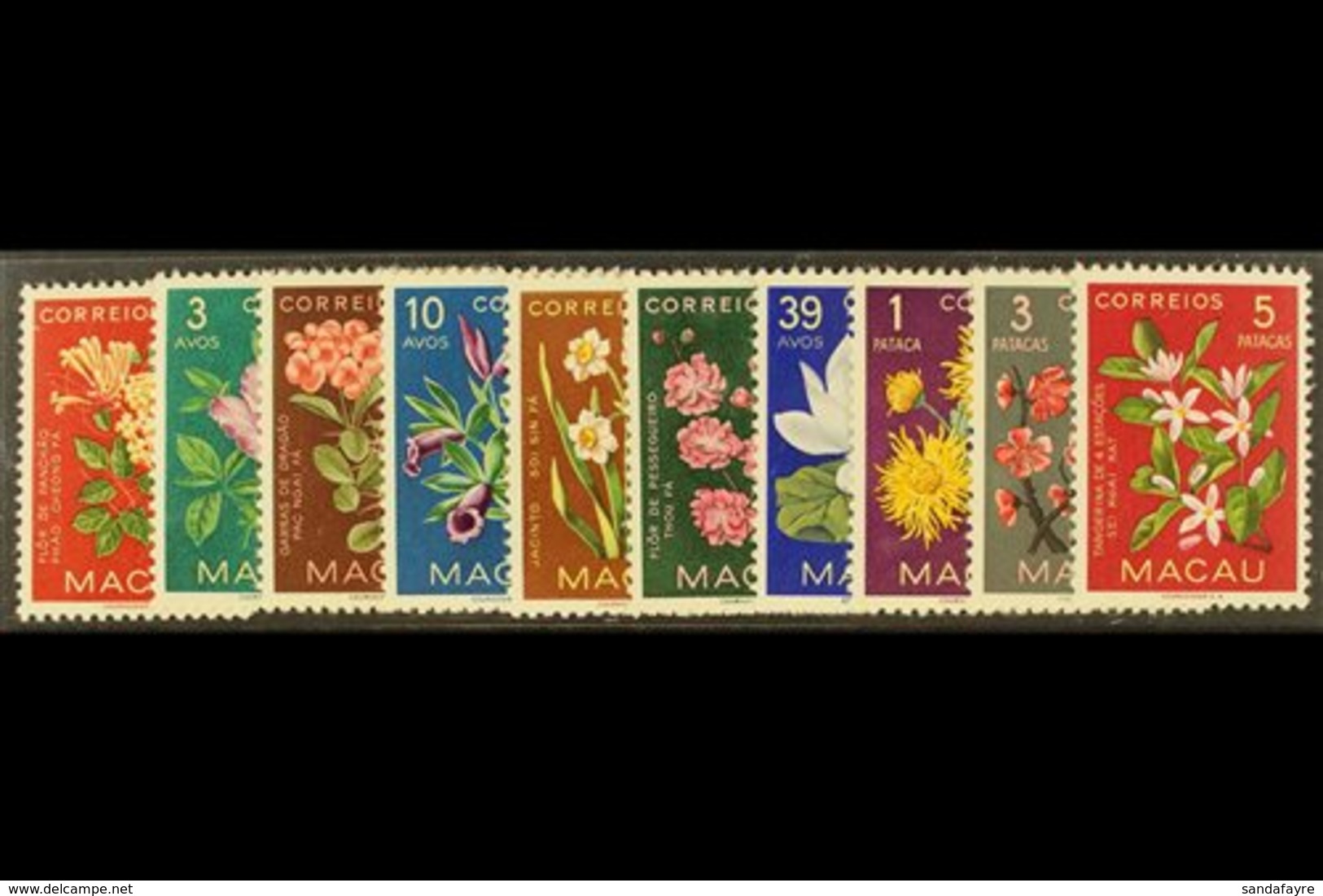 1953 Indigenous Flowers Set Complete, SG 458/67, Very Fine NHM. (10 Stamps) For More Images, Please Visit Http://www.san - Andere & Zonder Classificatie