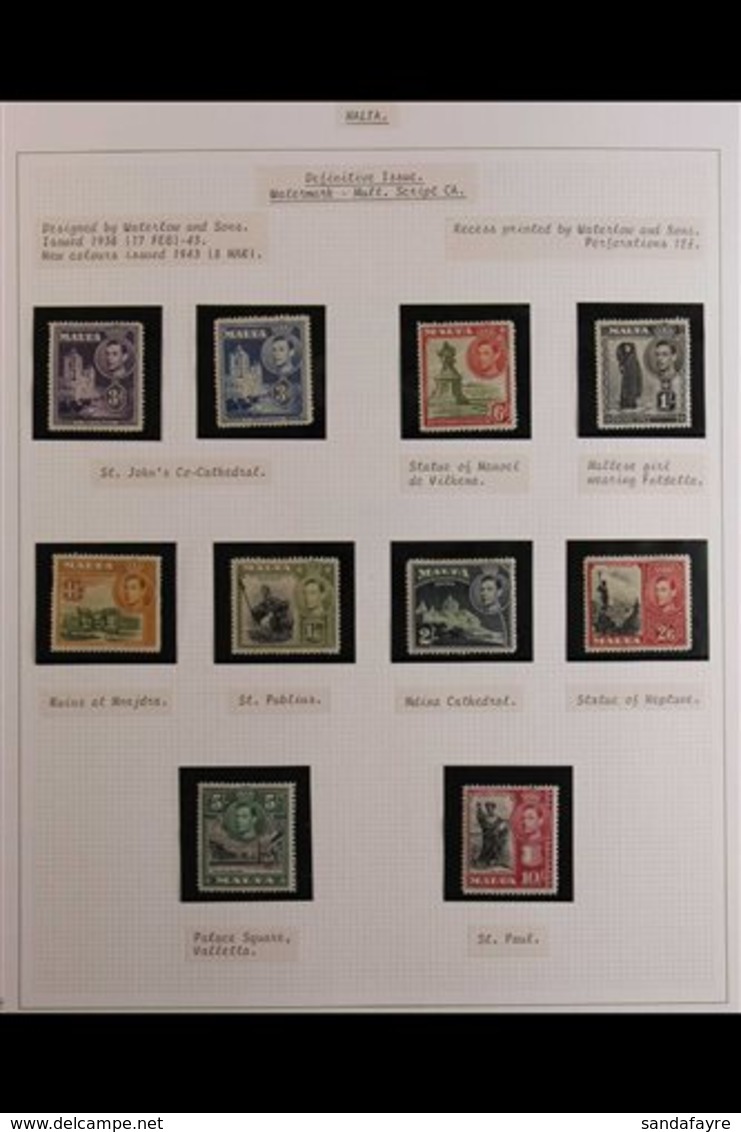 1937-2006 FINE MINT/ NEVER HINGED MINT COLLECTION SIX VOLUME COLLECTION With A Virtually COMPLETE Basic Run Of Issues Fr - Malta (...-1964)
