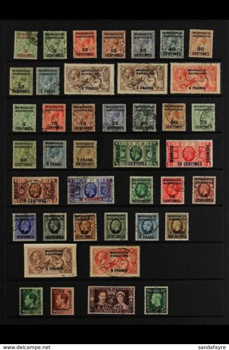 FRENCH CURRENCY 1917- 1937 FINE USED Complete Basic Run, SG 191/230, Including 1924 3f On 2s6d Additional Listed Shade.  - Andere & Zonder Classificatie