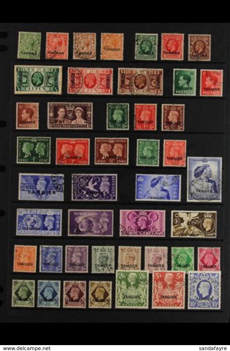 TANGIER 1927-1957 COMPLETE USED A Delightful Complete Basic Run, SG 231/342, Fine / Very Fine Used. Splendid! (112 Stamp - Andere & Zonder Classificatie