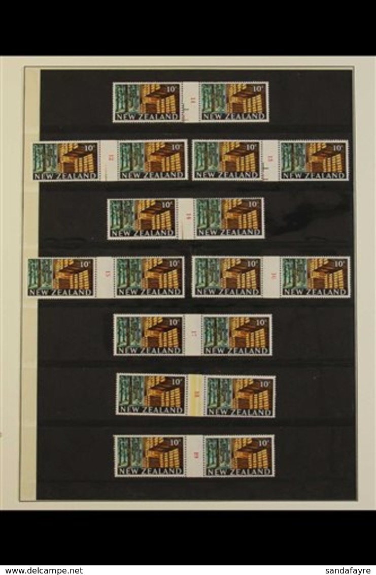 1967-68 COUNTER-COIL PAIRS 10c "Forest And Timber" Trade Design Definitive, SG 873 Or CP ODC22, A Magnificent Collection - Altri & Non Classificati