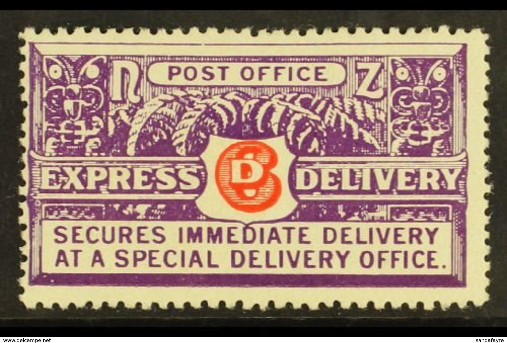 EXPRESS 1937-39 6d Vermilion And Bright Violet On Wiggins Teape Paper, Perf 14 X 15, SG E5, Fine Mint. For More Images,  - Other & Unclassified