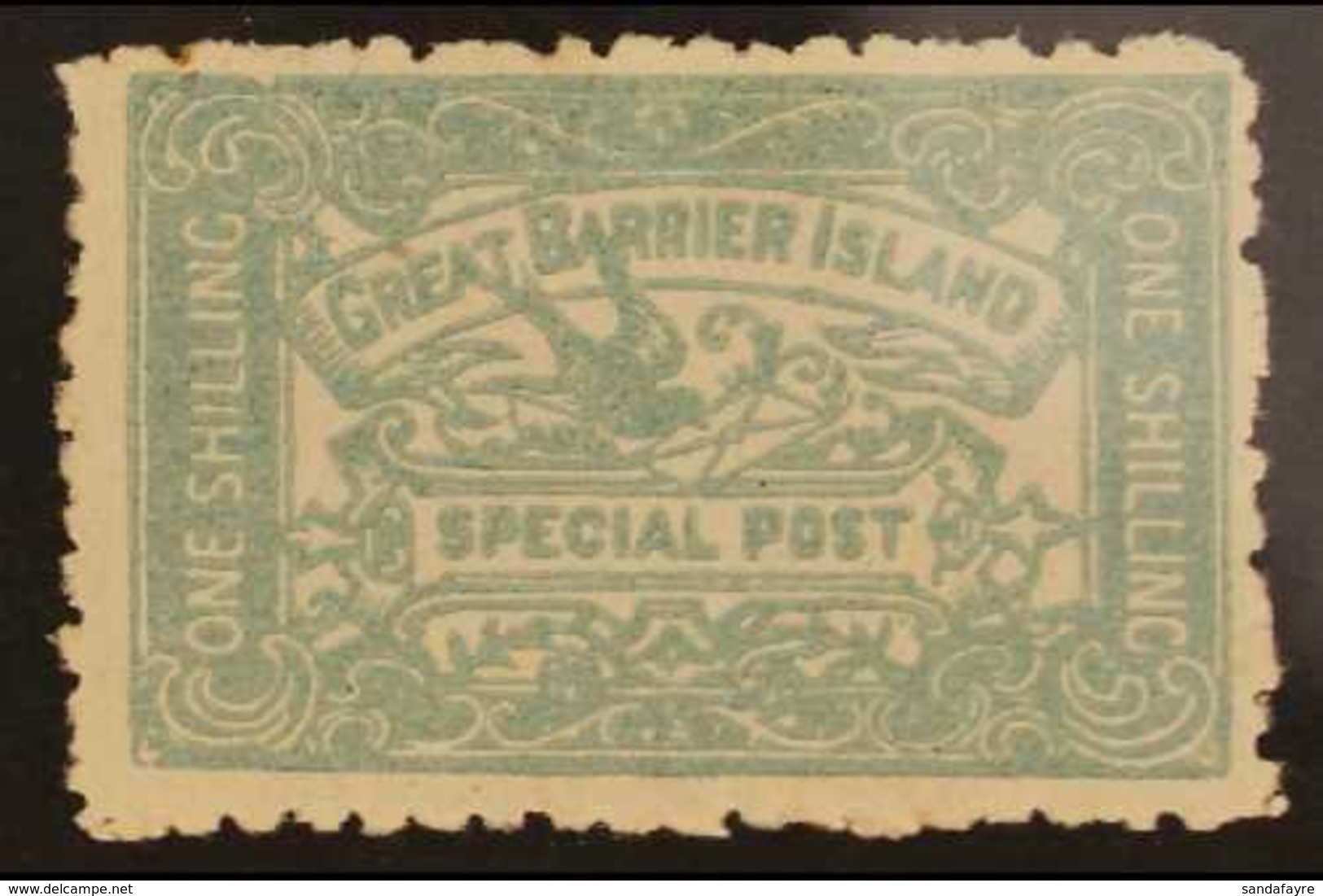 PIGEON POST 1899 1s Blue-green "Special Post", CP V2, Very Fine Mint. For More Images, Please Visit Http://www.sandafayr - Other & Unclassified