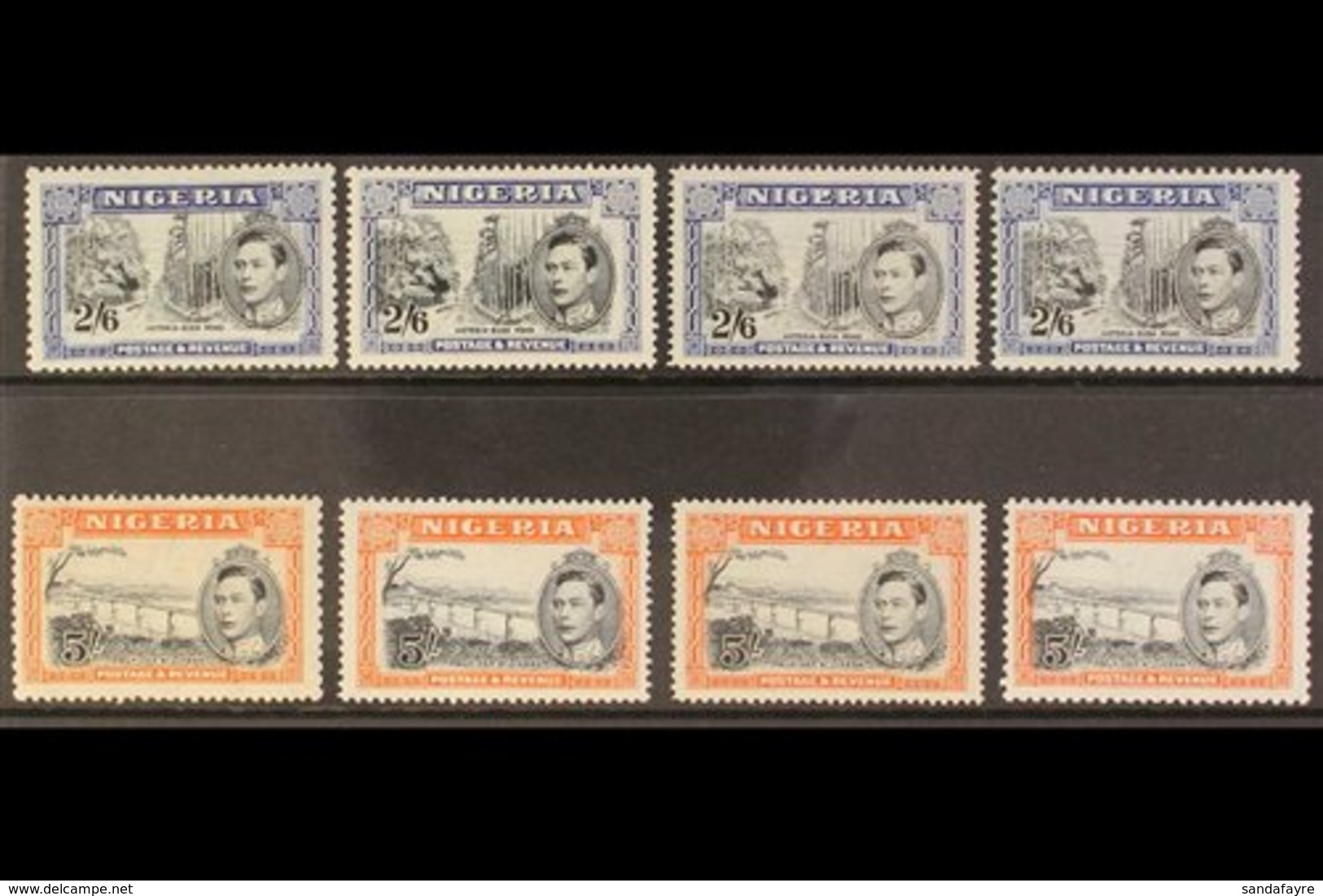 1938-51 Complete Set With ALL PERFORATION TYPES, SG 49/59c, Fine Mint (most Stamps Are Never Hinged), Includes All Four  - Nigeria (...-1960)