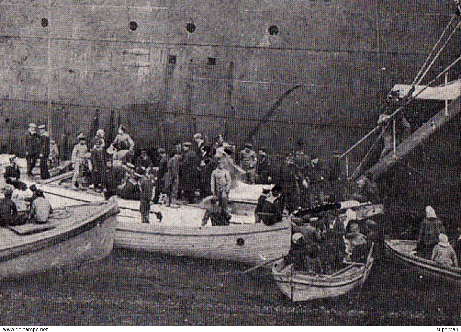 MESSINA DOPO IL TERREMOTO / AFTER THE EARTHQUAKE : IMBARCO DEI FERITI / BOARDING OF WOUNDS On SHIP ~ 1908 (ac182) - Messina