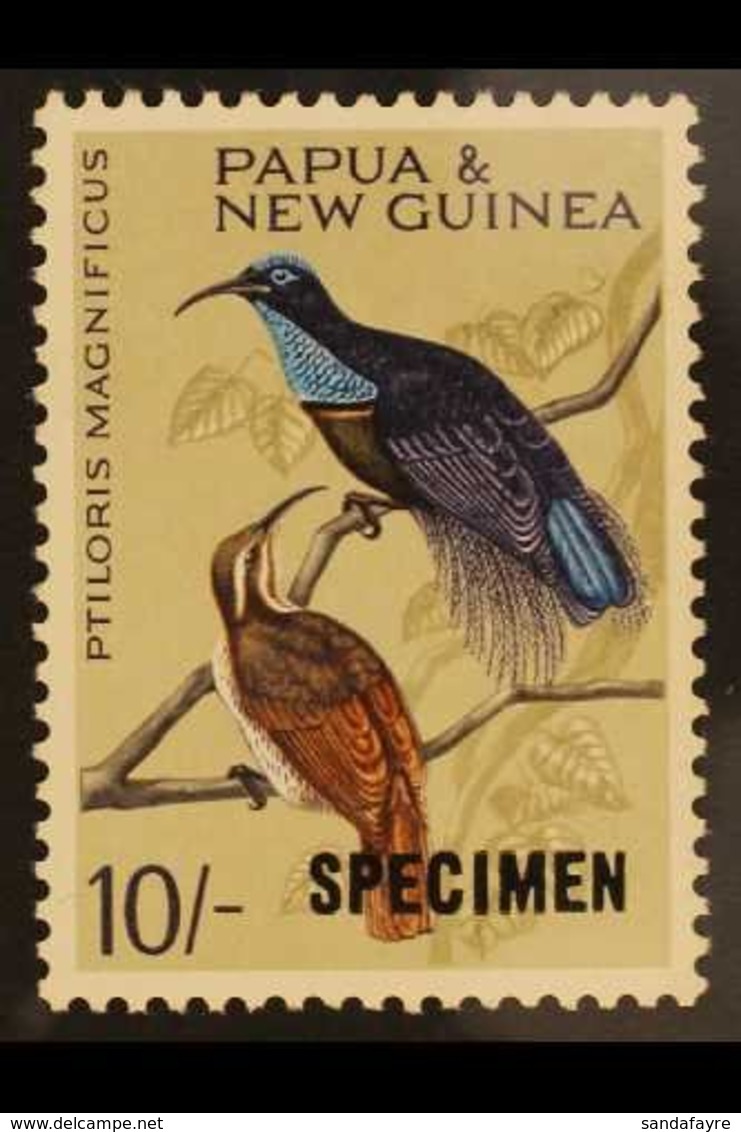 1964 Birds Definitive 10s Overprinted "SPECIMEN", SG 71s, Never Hinged Mint. For More Images, Please Visit Http://www.sa - Papua New Guinea