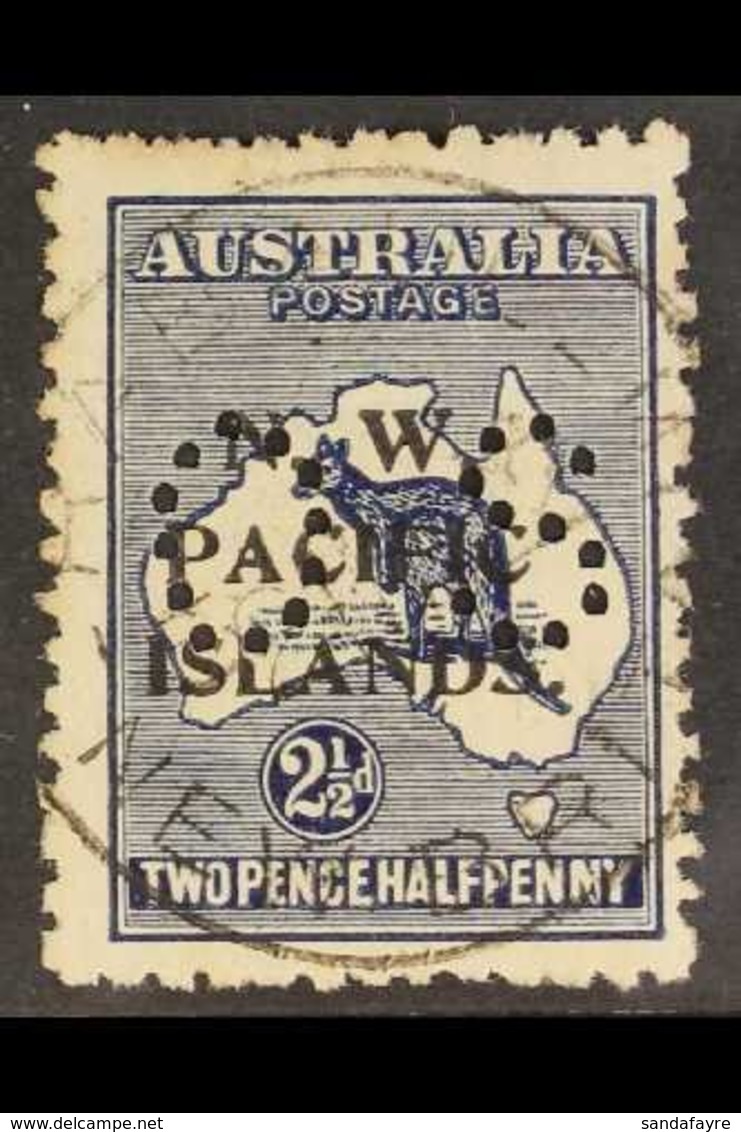 NWPI OFFICIAL 1919-23 2½d Indigo Roo Overprint, SG O7, Used With Nice "Rabaul / New Britain" Cds Cancel, Some Shortish P - Papouasie-Nouvelle-Guinée