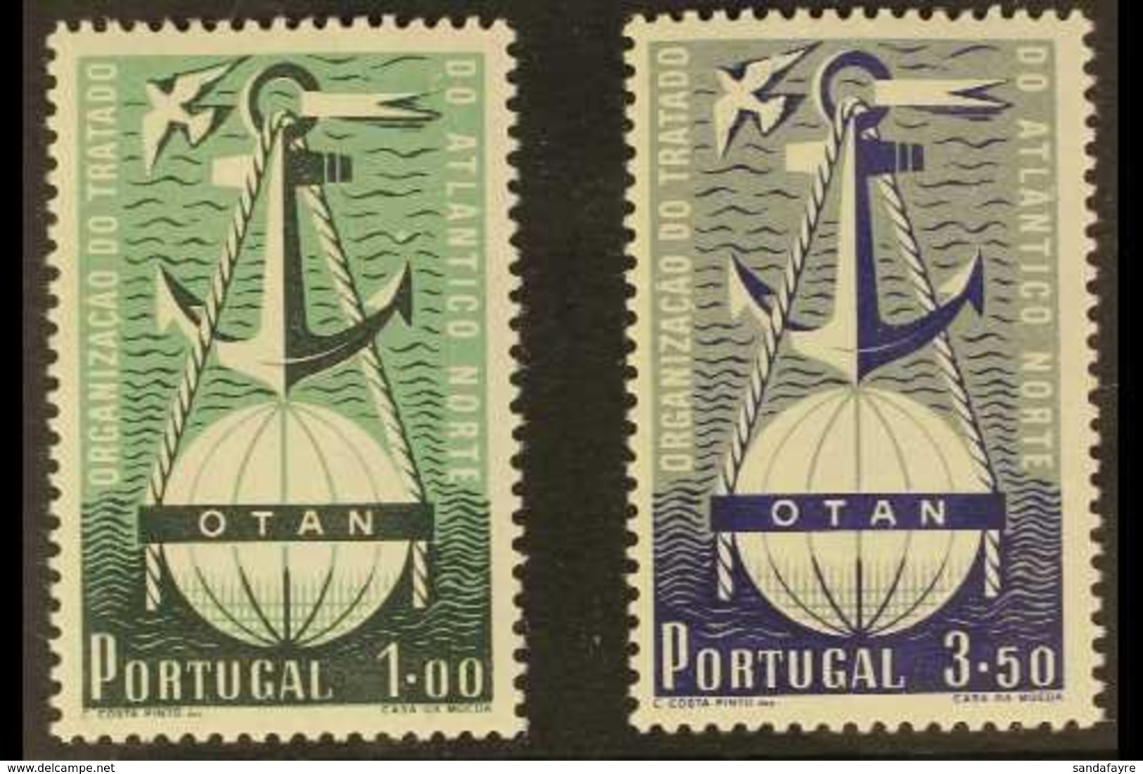 1952 NATO Complete Set (SG 1065/66, Michel 778/79), Fine Mint, Very Fresh. (2 Stamps) For More Images, Please Visit Http - Autres & Non Classés