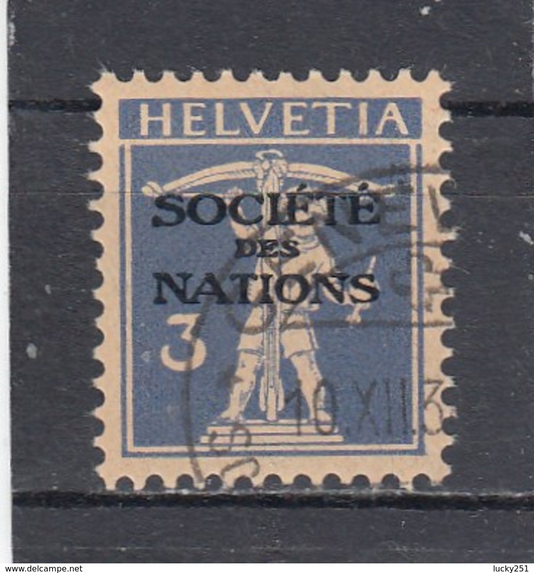 Suisse - N° YT 46A - Obl. - Année 1924/37 - SDN - Service
