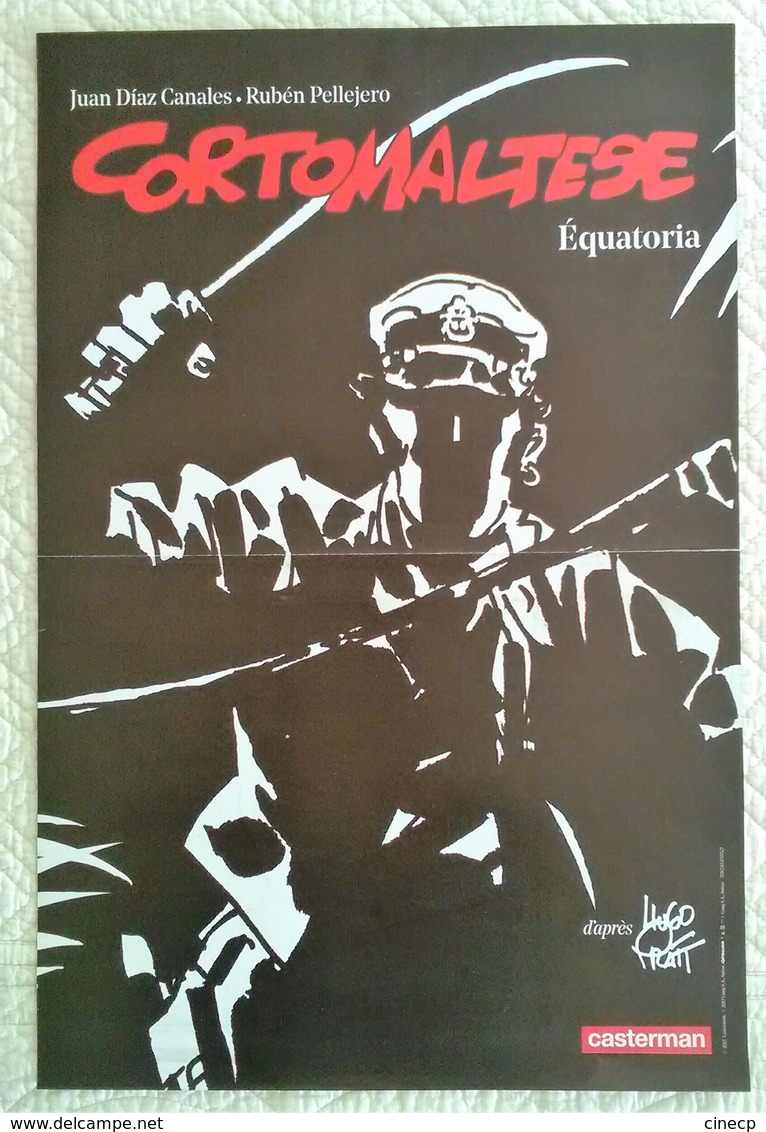 AFFICHE CORTO MALTESE - Illustrateur Dessin Hugo PRATT - Recto Verso - Other & Unclassified