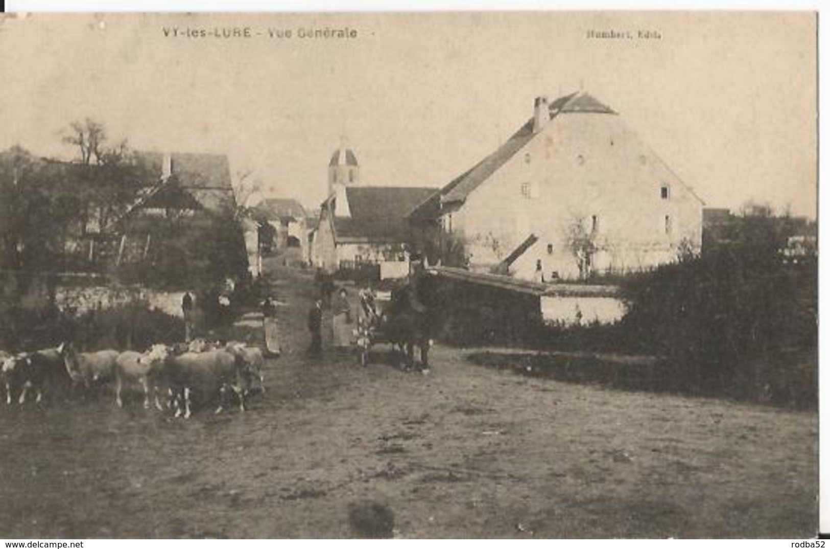 CPA - Vy Les Lure - Vue Générale - Moutons - Attelage - Other & Unclassified