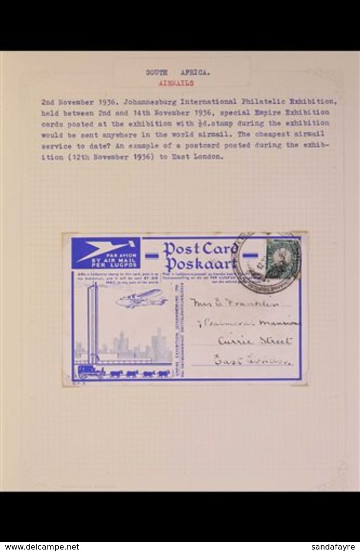 1935-1976 SPECIAL & FIRST FLIGHT COVERS AND CARDS. All Different Collection Written Up On Leaves, Includes 1935 Radio &  - Zonder Classificatie