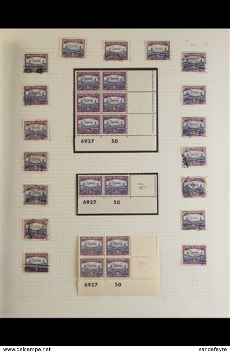 1950 2d Blue And Violet SG 134, Semi Specialised Mint And Used Collection With Blocks, Plate Blocks, Part Panes And Book - Non Classés