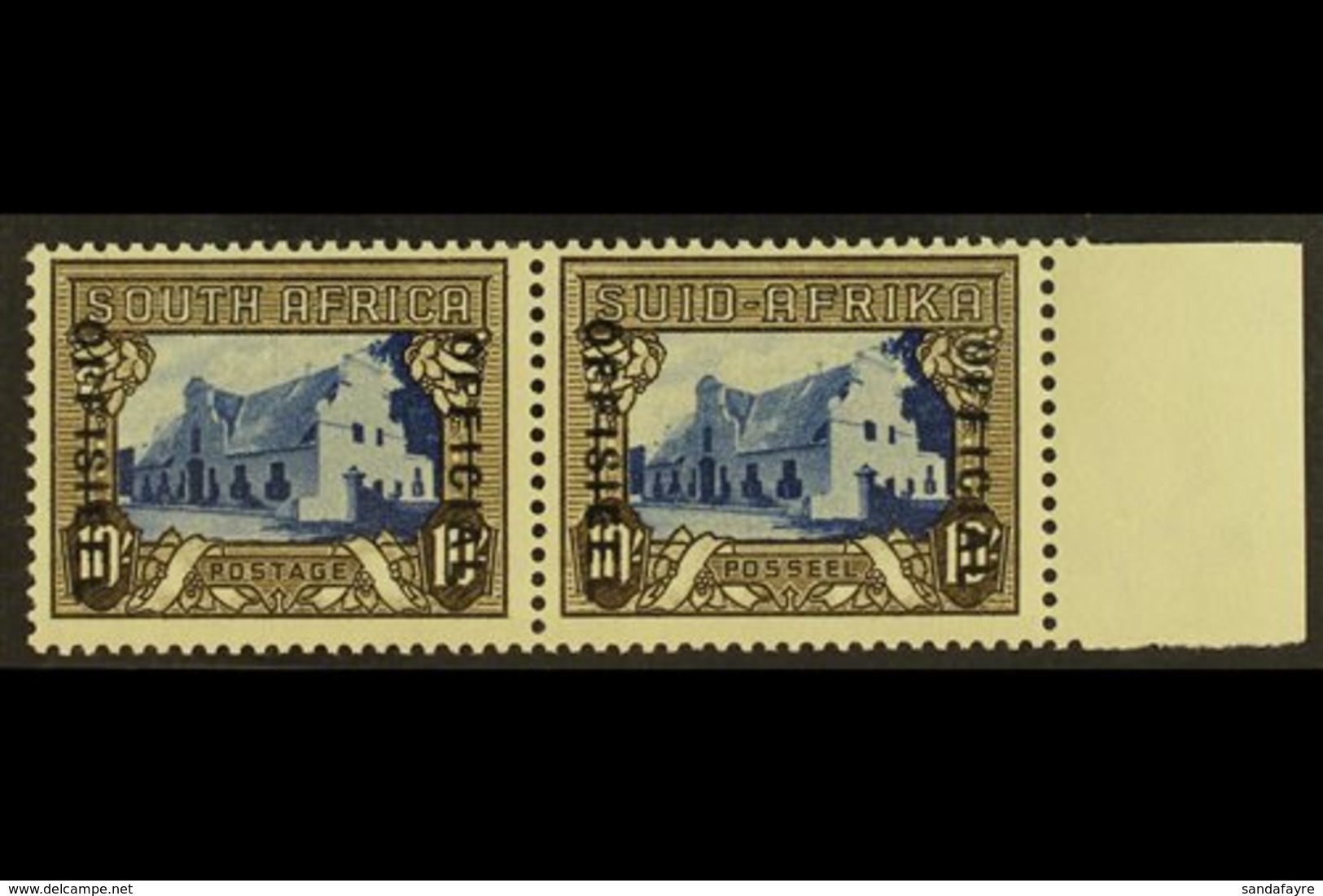 OFFICIAL 1935-49 10s Blue & Sepia, SG O27, Never Hinged Mint (on SG 64c, SG Incorrectly States On "No.64ca"). For More I - Zonder Classificatie