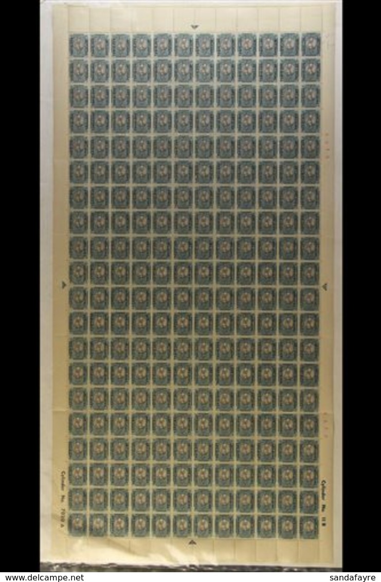 OFFICIALS - NHM COMPLETE SHEET - DISPLAY ITEM 1949-50 ½d Grey & Green, Entire Design Screened, Complete Sheet Of 240 (12 - Non Classés