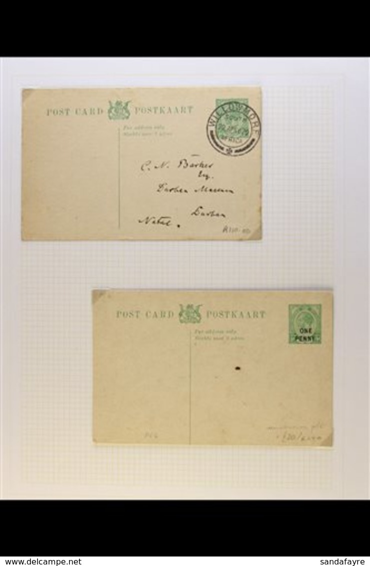 POSTAL STATIONERY ACCUMULATION Of Used & Unused Items, We See Mint & Used ½d & 1d KGV Postcards, "ONE PENNY" Surcharge O - Zonder Classificatie